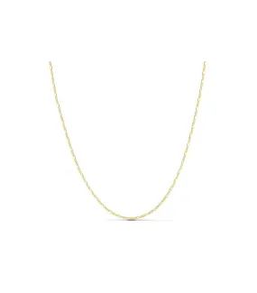 Chaîne cheval alternée triple, 1 mm 18 K 50cm