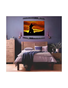 Pack Estandarte amanecer + Katana Espíritu + Katana Corage Último Samurai