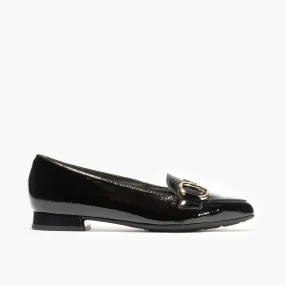 Pitillos zapato bajo vestir mujer piedra y negro 5430
