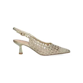 SANDALIA TACÓN EXÉ SELENA-850 METALLIC GOLD