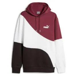 Sudadera Puma POWER Cat Hoodie Granate/Blanco/Negro